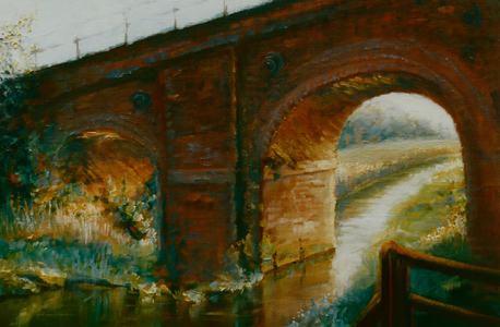 Railway Arches, 1997 (oil on paper) brick architecture