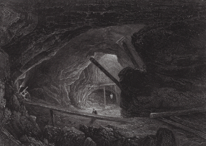 Australia: The Burra Burra Copper Mines (engraving)