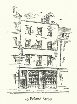 London houses: 15 Poland Street (engraving)