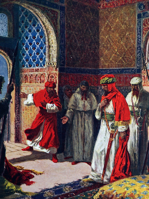 The last council of Boabdil at the Alhambra