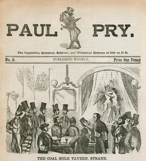 The Coal Hole Tavern, the Strand (engraving)