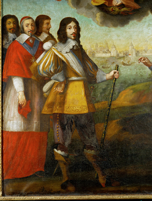 The Entry of Louis XIII into the Fortress La Rochelle … (oil on wood)