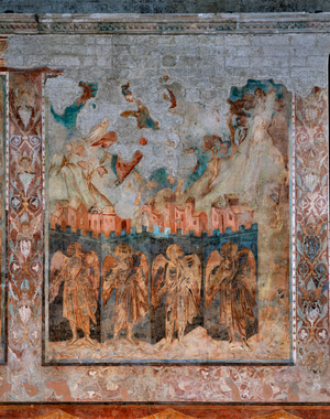 The Angel of the Sixth Seal and the Angels of the Winds at the Four Corners of the Earth., c.1277-83 (fresco)
