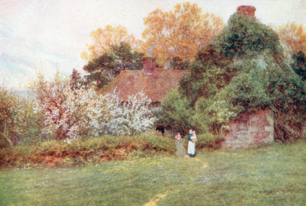 Hook Hill Farm, Freshwater (colour litho)