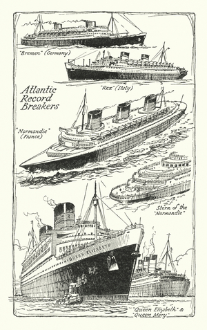 Atlantic Record Breakers (litho)