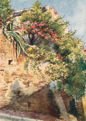 A Street Corner, Cagnes (colour litho)