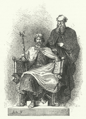 Pepin the Short, King of the Franks (engraving)