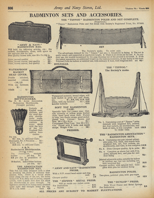 Page from Army and Navy Stores Catalogue, 1939-40 (litho)