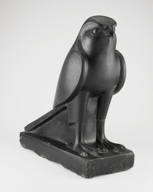 Statue of the God Horus as a Falcon, Ptolemaic Period (305-30 B.C.) (basalt)