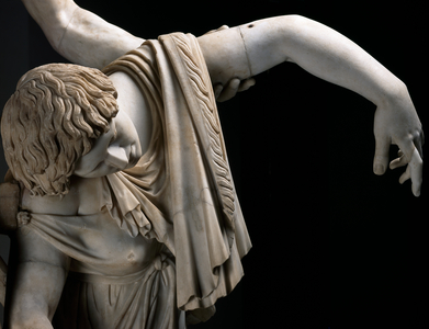 Roman art : Suicidal Galata - Detail - Altemps palace, Rome, Italy