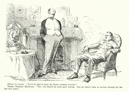 Cartoon by Frank Reynolds (colour litho)