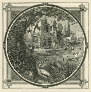 Every bird sings according to his beak (engraving)