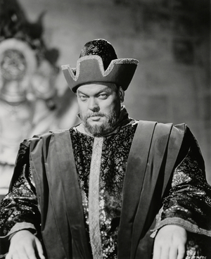 Orson Welles, on-set Publicity Portrait for the Film, "The Tartars", MGM, 1961 (b/w photo)
