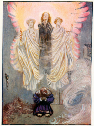 Gounod's Faust, Act V scene i (colour litho)