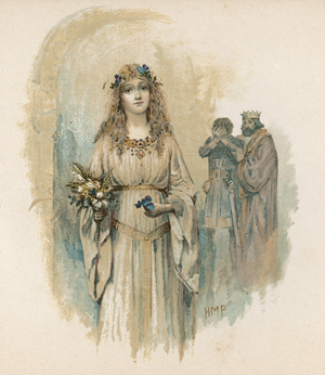 Ophelia from Hamlet (chromolitho)