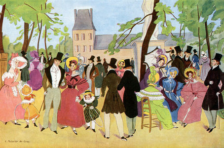 Strolling in the park in Paris, France