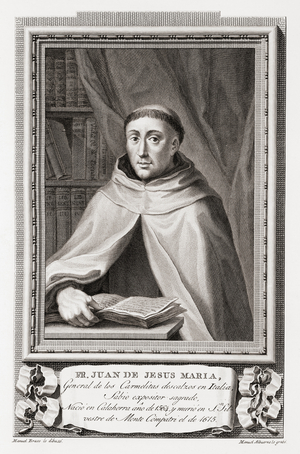 Juan de Jesus Maria, after an etching in Retratos de Los Españoles Ilustres, Madrid, Spain, pub. 1791