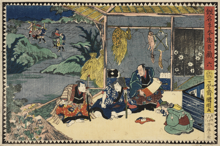 Kanadehon Chushingura: Act VI, 1858 (woodblock print)