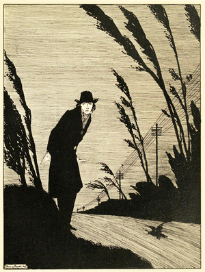 Midst of all was a Cold White Face, from The Year's at the Spring, pub. 1920 (engraving)