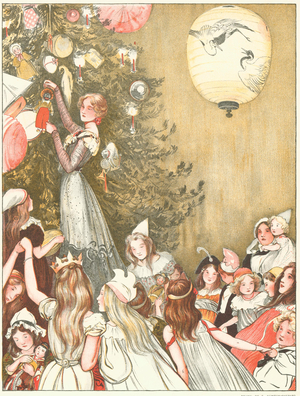 Christmas Magazine Plate, UK, 1890s