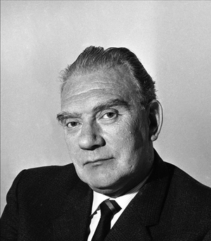 Oslo 19640129 The new salary and price minister Idar Nordstrand in his office in the Ministry …, 1964 (photo)