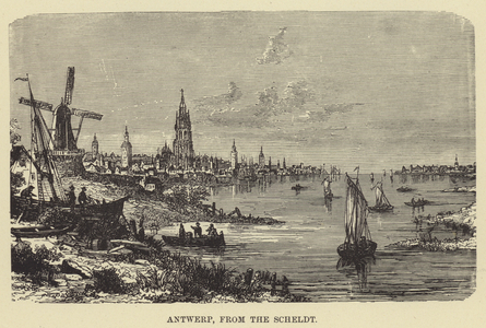 Antwerp, from the Scheldt (engraving)