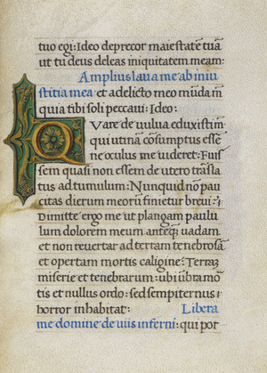 Text page with initial 'Q'