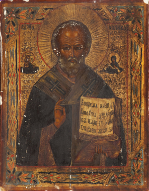 Saint Nicholas (tempera on panel)