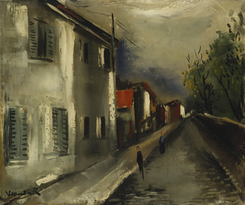 The Road; La Route, (oil on canvas)