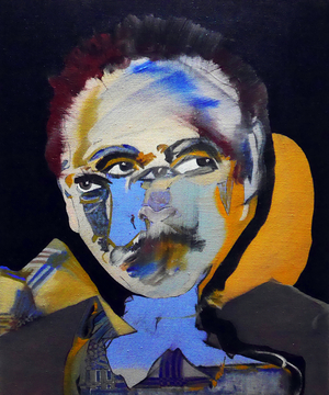 50 Major Writers In History : Tennessee Williams, 2015 (oil and acrylic on canvas)
