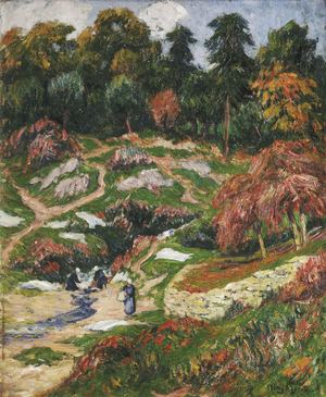 The Laundry at Doelan, Finistere; Le Levoir a Doelan, Finistere,  (oil on canvas)