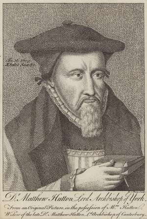 Matthew Hutton, Archbishop of York (etching)