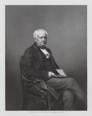 Sir Fitzroy Kelly, English lawyer, politician and judge (engraving)