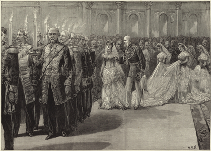 Marriage festivities at Berlin (engraving)