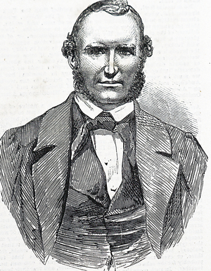 Captain Ludlow the hero of the sinking ship Meriden, 1853