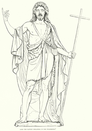 John the Baptist preaching in the Wilderness (engraving)