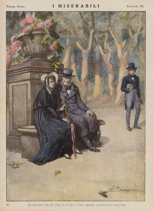 Illustration for Les Miserables by Victor Hugo (colour litho)