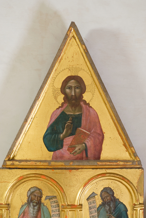 Jesus Christ Blessing, detail, c.1315-18 (tempera on board)