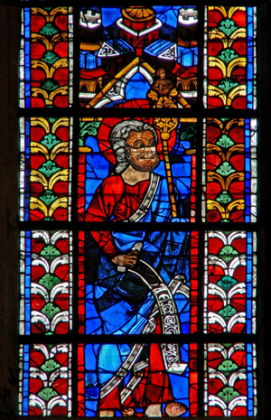 Window w211 depicting St Jude (stained glass)