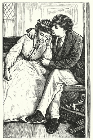 Poetry: The Lord of Burleigh (coloured engraving)