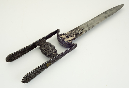 Jamadhar, or punch dagger (steel, iron, silver, brass & copper)