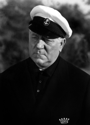 Jean Gabin son set of The Baron of the Locks, 1959 (photo)