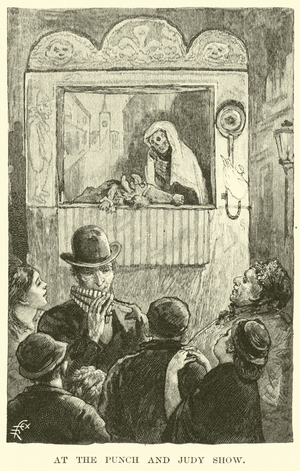 At the Punch and Judy Show (engraving)