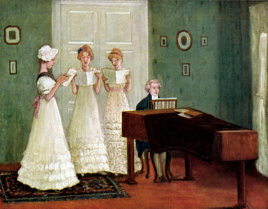 Robert  Schumann playing
