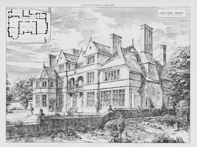 Grey's Lodge, Torquay (engraving)