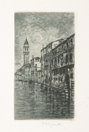 Venice (etching and aquatint on white paper)