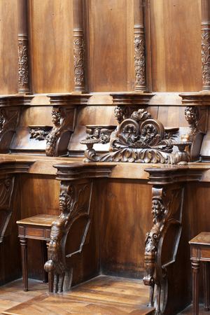 Choir stalls, Cathédrale Saint-Etienne, Toulouse, Midi-Pyrénées, Haute-Garonne, France (photo)