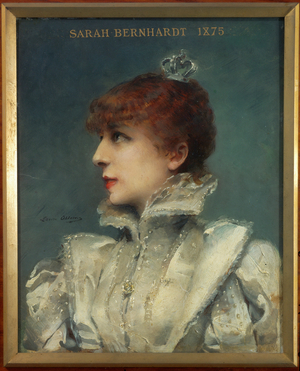 Actress Sarah Bernhardt, 1875 (painting on canvas)