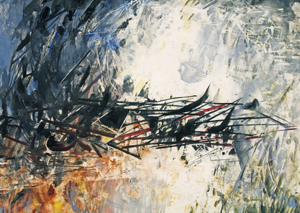 Energetic Change, 1968 (oil on paperboard)