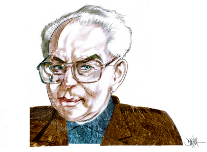 Leonardo Sinisgalli, 2021 (digital coloured pencil drawing)